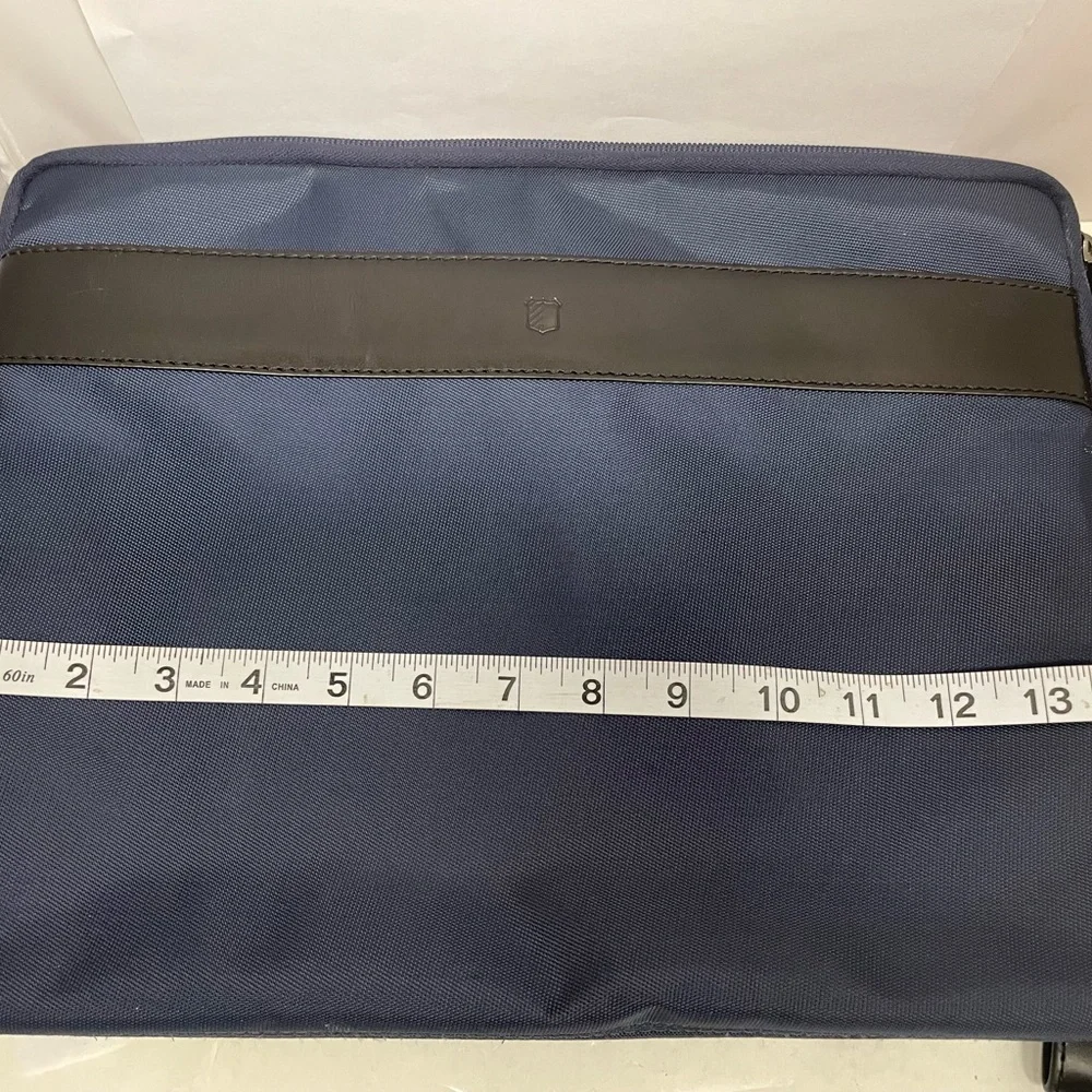 Jos. A Bank 13” Laptop Case Bag Executive Navy Blue Travel Commuter Luggage